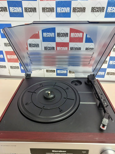 Tocadiscos Estéreo Plateado Equipo Karcher KA 8050